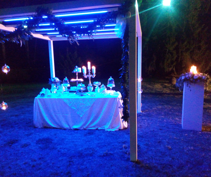 Gazebo / Pergola luce Blue
